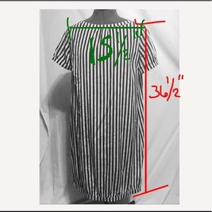 Attic and Barn Dresses - Attic and Barn striped silk shift dress size Small Attic and Barn Dresses - Attic and Barn striped silk shift dress size Small